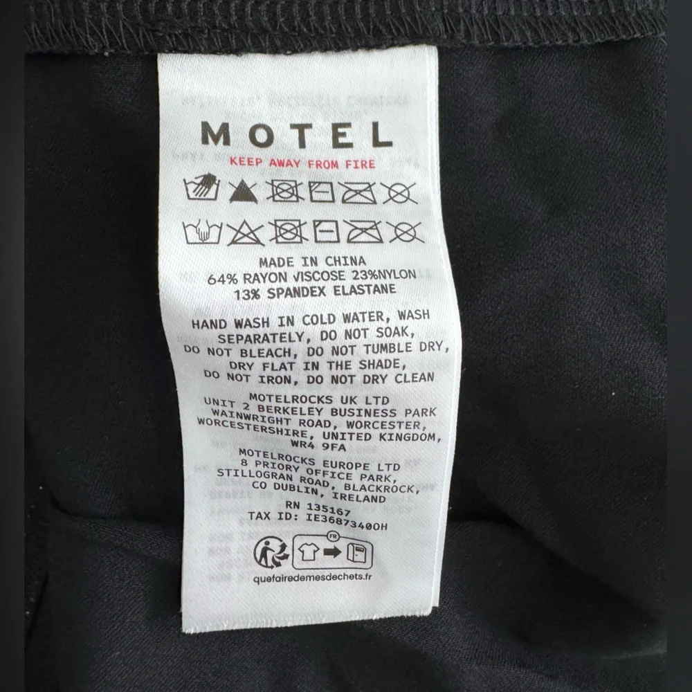 Motel Rocks Black and White Skater‎ Mini Skirt NWT